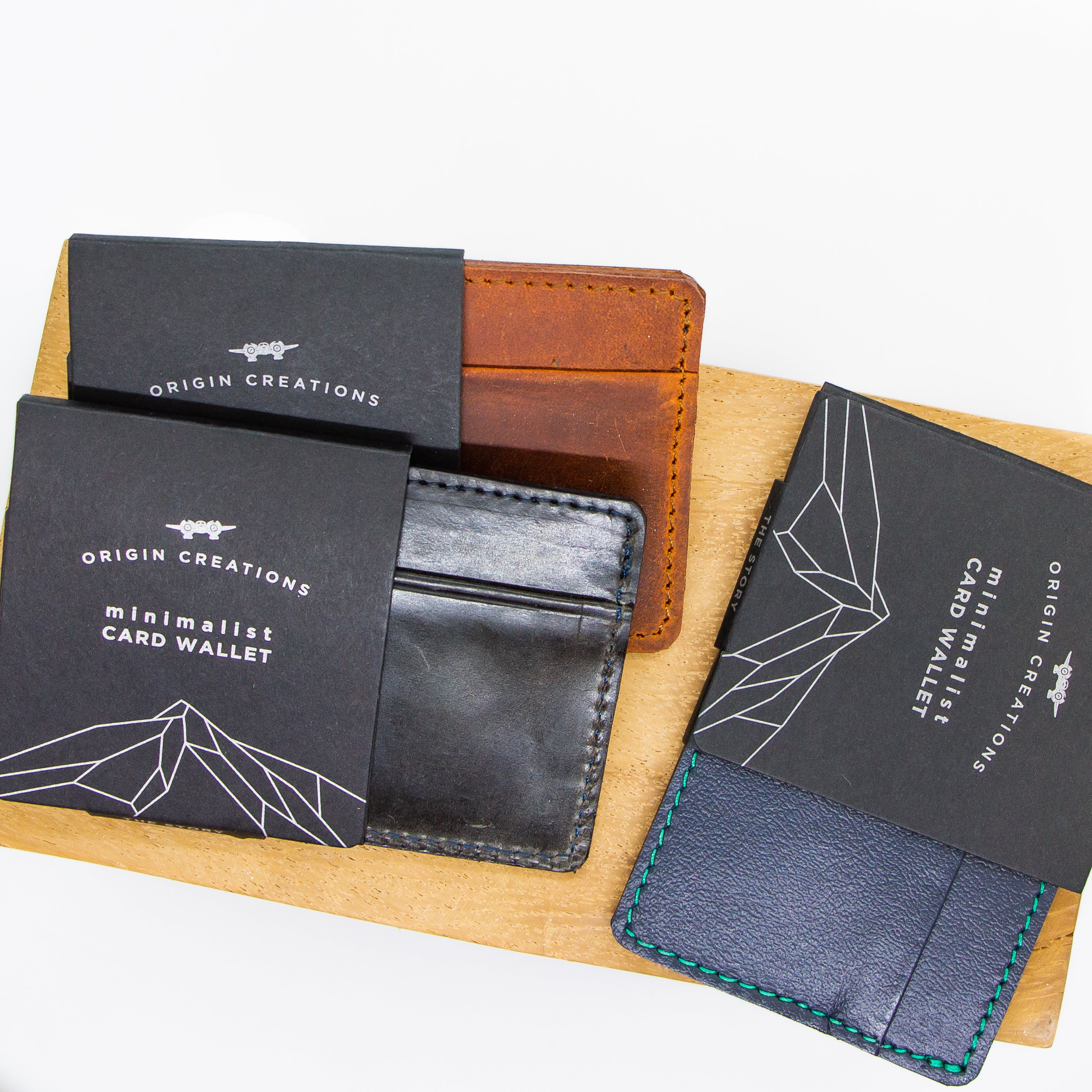 Minimalist Card Wallet - Electric Black